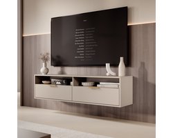 Meubella - TV-Meubel Qipp - Beige - 140 cm