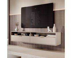Meubella - TV-Meubel Qipp - Beige - 175 cm