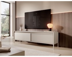 Meubella - TV-Meubel Saran - Beige - 187 cm
