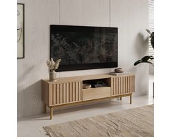 Meubella - TV-Meubel Storm - Eiken - 159 cm