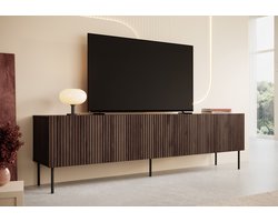 Meubella - TV-Meubel Tartagal - Donkerbruin eiken - 200 cm