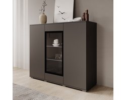 Meubella - Verity 7 - Dressoir - Zwart - 120x40x103 cm
