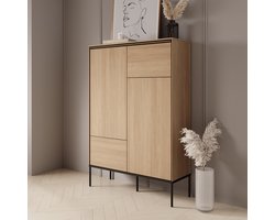 Meubella - Vicious - Dressoir - Eiken - 98x34x142 cm