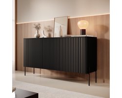 Meubella - Vivi - Dressoir - Zwart - 150 cm