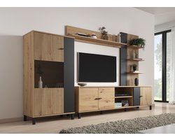 Meubella - Wandmeubel Austin - Eiken