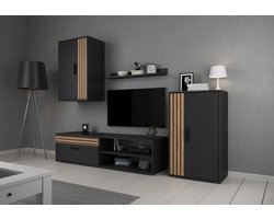 Meubella - Wandmeubel Bellini - Antraciet