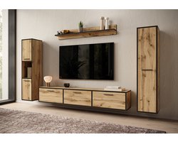 Meubella - Wandmeubel Betty - Eiken