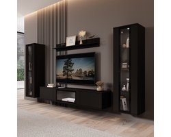 Meubella - Wandmeubel Capone - Zwart