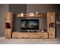 Meubella - Wandmeubel Pure XL - Eiken