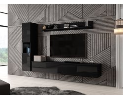 Meubella - Wandmeubel Pure - Zwart