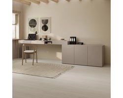 Meubella - Whenua - Bureau links - Beige - 301x55x79 cm