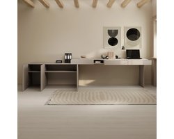 Meubella - Whenua - Bureau rechts - Beige - 301x55x79 cm