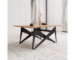 Meubella - Xyra - Salontafel uitschuifbaar tot eettafel - Eikenpatroon
