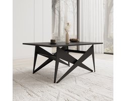 Meubella - Xyra - Salontafel uitschuifbaar tot eettafel - Zwart