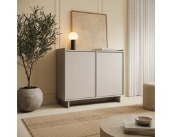 Meubella - Yarrow - Dressoir - Beige - 98x39x82 cm