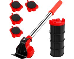 Meubellifter - Rood - 5-delige Set - Eenvoudig Verplaatsen van Meubels - Meubellift - Meubelverplaatser