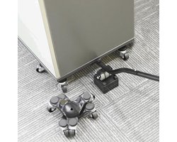 Meubellifter voor zware meubels met 360° rotatie wielen en lage rolhoogte