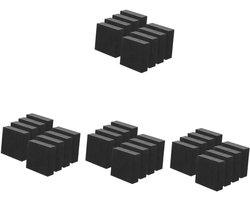 Meubelmat Bankverhogers - Meubelgrijpers Bedverhogers - Meubels Verhoging - Antislip Rubber - 5x5x2 cm - Zwart