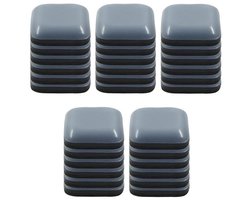 Meubelmatten - 30 Stuks - Meubelglijders - Teflon - Zelfklevend - Vierkant - Vloerbeschermers - Tafel- en stoelpootbeschermers - Voetkussentjes voor tafel en stoel - Makkelijk te verplaatsen - Voor tafels, stoelen, banken en bedden - 40*40mm - Blauw