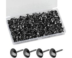 Meubelnagels 320 stuks - 11 x 17 mm - zwart - voor decoratie en meubels - m-winkel
