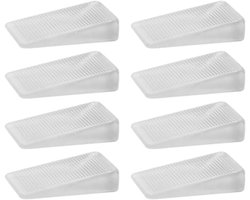 Meubelnivelleringspads - 8 Stuks - Transparante Meubelwiggen - Flexibele tafelnivelleringspads - Nivelleringswiggen - Kast - en stoelafstandhouders - Tafelpootnivelleringspads - Waterdicht en antislip - 4.7*2.8*0.5cm