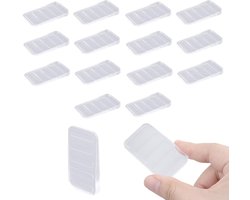 Meubelnivelleringswiggen - Set van 16 transparante siliconen wiggen voor wiebelige tafels, deuren en kasten