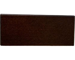 Meubelpoot bruin hoek 11 bij 11 cm en hoogte 4,5 cm van massief hout - Set van 4 stuks