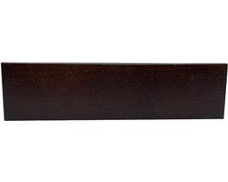 Meubelpoot bruin rechthoek 23 bij 4,5 cm en hoogte 6 cm van massief hout - Set van 4 stuks