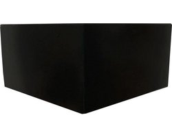 Meubelpoot - Hoekvorm - Zwart -10 cm