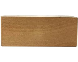 Meubelpoot rechthoek 15 bij 5 cm en hoogte 6 cm van massief hout - Set van 4 stuks