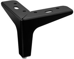 Meubelpoot VICTOR Hoogte 100 mm zwart mat Onderstelpoot Meubelpoot Kastvoet Sofa-poot van SOTECH