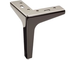 meubelpoot VICTOR Hoogte 150 mm zwart chroom Stoffering voet kabinet voet sofa voet door van SOTECH