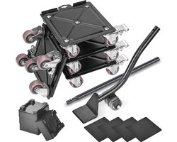 Meubelpopjes met wielen voor zwaar meubilair - 360° draaibaar en afsluitbaar - Set van 4