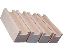 Meubelpoten Houten - Meubelverhogers - Meubels Verhogen - Massief Grenen - 4 Stuks 5cm - Houtkleur