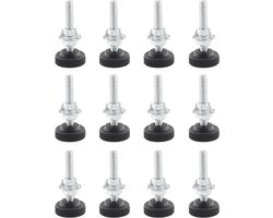 Meubelpoten -M8*50mm- bankpoten - set van12 - kastpoten zwarte vervangende - meubelpoten voor meubels bank stoel tafel