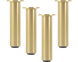 Meubelpoten Set - Vervangende Poten - Meubels Verhogen - Verstelbaar In Hoogte - 10 cm - Goud
