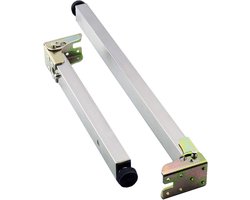 Meubelpoten - Tafelpoten Verstelbaar - Meubels Stabiliseren - Telescopisch Opklapbaar - 40 cm - Zilver