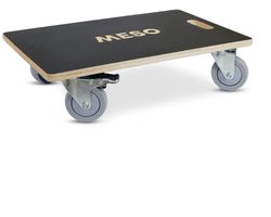 Meubelroller 2 x geremd- Rubber wiel - 575mm x 350mm - 350kg