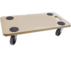 MEUBELROLLER - MDF - meubelverhuizer 59 x 29 cm - 1 stuk - zachte wielen 200 kg draagvermogen