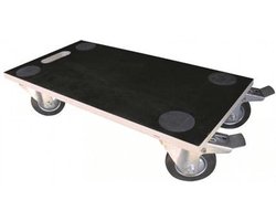 Meubelroller - multiplex - meubelverhuizer 59 x 30 cm - 400 kg - 2 geremde wielen