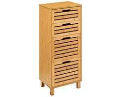 Meubels met 4 laden van bamboe - Stijlvol en Functioneel