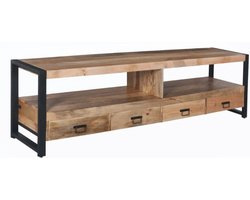 Meubels4nu - Boaz - TV-meubel - Mangohout - 220cm - Snelle levering