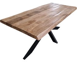 Meubels4nu - Boomstamtafel Anna - Mangohout - 160cm - Boomstam - Eetkamertafel - Gratis montage