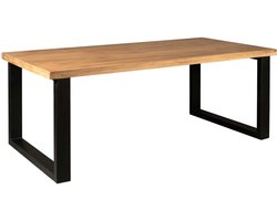 Meubels4nu - Brooklyn - Eettafel - Rechthoek - U-poot - 220cm - Mangohout - Snelle levering