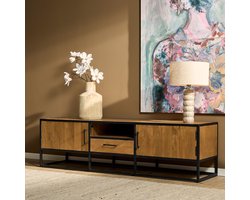 Meubels4nu - Brooklyn - TV-meubel - 180cm - Donker Mangohout - TV kabinet - Snelle levering