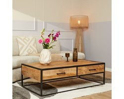 Meubels4nu - Denver - Salontafel - Bijzettafel - Koffietafel - Mangohout - 130x70 - Snelle levering