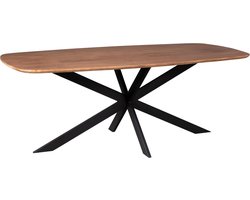 Meubels4nu - Eettafel Deens Ovaal - 200cm - Mangohout - Deens ovaal - Eetkamertafel - 200x100 - Snelle levering