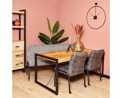 Meubels4nu - Eettafel Porto - Rechthoek - Mangohout - 140x80 - U poten