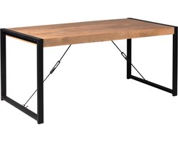 Meubels4nu - Eettafel Porto - Rechthoek - Mangohout - 160x80 - U poten - Snelle levering