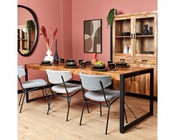 Meubels4nu - Eettafel Porto - Rechthoek - Mangohout - 180x90 - U poten